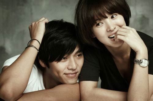 South Korean actress Song Hye-Kyo with actor Hyun Bin 