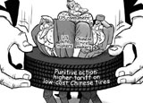Punitive ation: higher tariff on low-cost Chinese tires