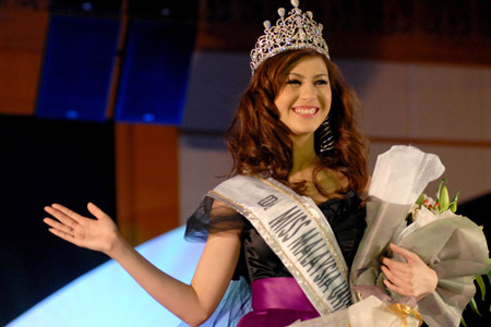 Wu Liwen, won the Miss Malaysia in Kuala Lumpur in May 30.