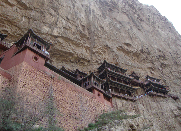 Worth the visit: the Hanging Monastery at Hengshan. 