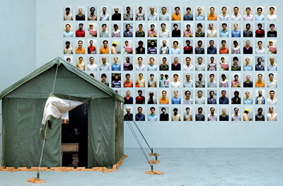 'Migrant Workers’ Shelter' exhibited at the biennale.