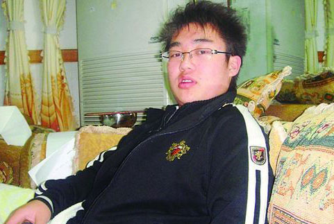 This undated photo shows Deng Senshan before he was brutally beaten to death at a Web addiction camp in Nanjing, Guangxi Zhuang Autonomous Region on August 2. 