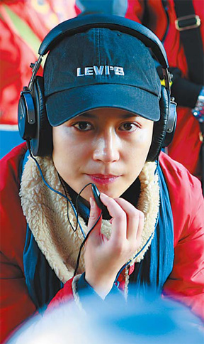 Actress and director Yu Feihong on the sets of 'Eternal Beloved'. 