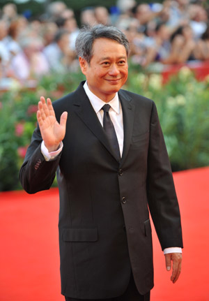 Jury's President Chinese director Ang Lee poses as he walks on the Red Carpet during the 66th Venice International Film Festival at Venice Lido, Italy, Sept. 2, 2009. The 66th Venice International Film Festival was inaugurated at Venice Lido on Wednesday. 