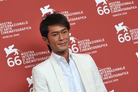 Actor Louis Koo is pictured during the presentation of the film 'Yi Ngoy' (Accident) during the 66th Venice International Film Festival at Venice Lido, on September 5, 2009.