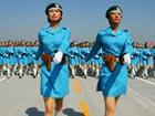 PLA soldiers training for October 1st parade