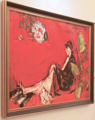 A painting from architect Sha Aide's Russian art collection 