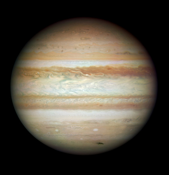 In this image provided by NASA, ESA, and the Hubble SM4 ERO Team, the planet Jupiter is pictured July 23, 2009 in Space. Today, September 9, 2009, NASA released the first images taken with the Hubble Space Telescope since its repair in the spring. [CFP]