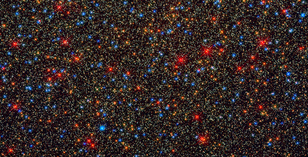 In this composite image provided by NASA, ESA, globular star cluster Omega Centauri (NGC 5139) in the Centaurus constellation and the Hubble SM4 ERO Team, is pictured July 15, 2009 in Space. Today, September 9, 2009, NASA released the first images taken with the Hubble Space Telescope since its repair in the spring.[CFP]