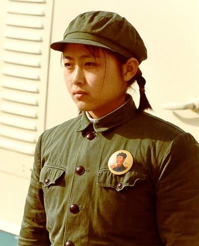 Military uniform and a badge of the top leaders were popular in the 1970s.