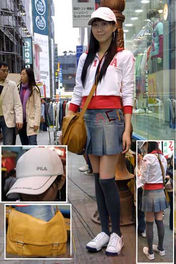 Hip-hop styled outfits, foot-high shoes, and mini skirts became the Chinese Japanese-style chasers' daily wear in 1994.