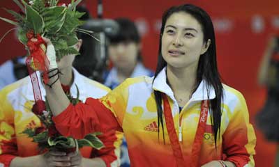 Guo Jingjing harvested two gold medals at Beijing Olympic Games. 