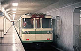 The test run of Beijing's first subway in 1971.