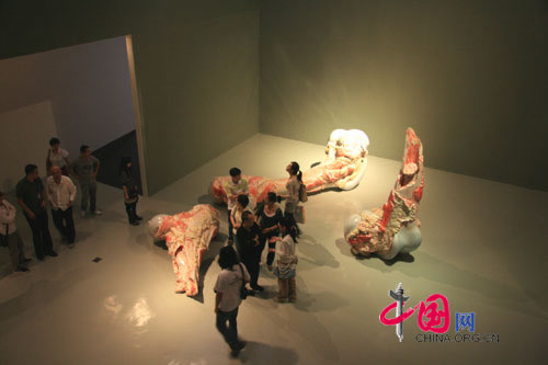 Bones: Many artists have chosen this subject to show its beauty. Cao depicts lacerated bones with blood and fascia on it to express life before disappearing.