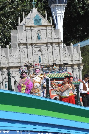 Macao float marching past Tian'anmen Square