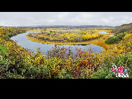 Daxinganling, also known as the Greater Khingan Range, is a volcanic mountain range in northeastern China. This region is covered by forests of larch, birch, aspen and pine, with shrub cover on the highest elevations. It is rich in wildlife, including deer, elk, marten, hare and many other fur-bearing animals. These photos were taken in September of 2009 by Yu Wenbin.