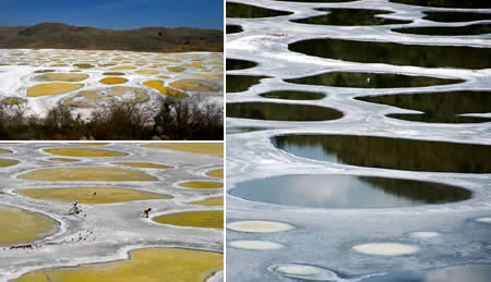 Speckle lake in Canada [CRI] 