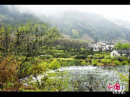 Wuyuan, known as the 'most beautiful countryside in China,' is home to at least 50 old villages.Wuyuan lies in the center of the 'tourist golden triangle' formed by the Yellow Mountain (Anhui Province), Mt. Lushan, and Jingdezhen, China's 'Porcelain Capital.' (Jiangxi Province). [Photo by Chen Yan]