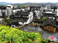 Wuyuan, known as the 'most beautiful countryside in China,' is home to at least 50 old villages.Wuyuan lies in the center of the 'tourist golden triangle' formed by the Yellow Mountain (Anhui Province), Mt. Lushan, and Jingdezhen, China's 'Porcelain Capital.' (Jiangxi Province). [Photo by Chen Yan]