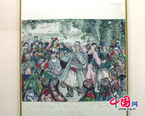 Huang Zhou's work, 'Celebrating a Harvest'