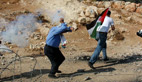 Separation barrier in West Bank protested
