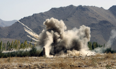 Eight U.S. service members and one Afghan civilian were killed Tuesday in multiple IED (Improvised Explosive Device) attacks in southern Afghanistan, said a statement of the NATO-led International Security Assistance Force (ISAF).
