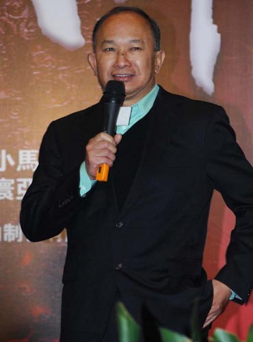 Producer and director John Woo speaks at the launching ceremony of 'Jianyu Jianghu' in Shanghai on Tuesday, November 3, 2009. 