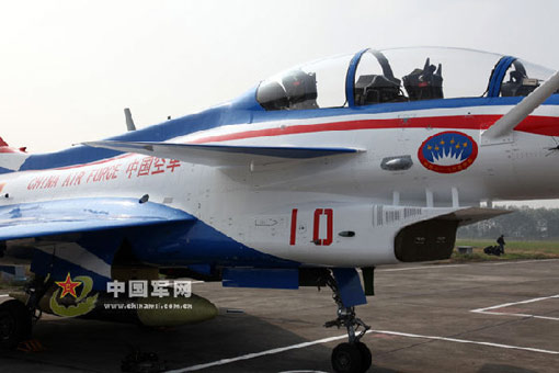 J-10 fighter planes of the aerobatics team