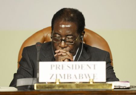 Zimbabwean President Robert Mugabe attends the fourth ministerial meeting of the Forum on China-Africa Cooperation (FOCAC) in the Egyptian Red Sea resort of Sharm El-Sheikh on November 8, 2009. The meeting kicked off here Sunday morning. [Xinhua]