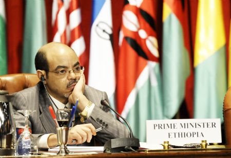 Ethiopian Prime Minister Meles Zenawi attends the ministerial meeting of the Forum on China-Africa Cooperation (FOCAC) in the Egyptian Red Sea resort of Sharm El-Sheikh on November 8, 2009. [Xinhua]