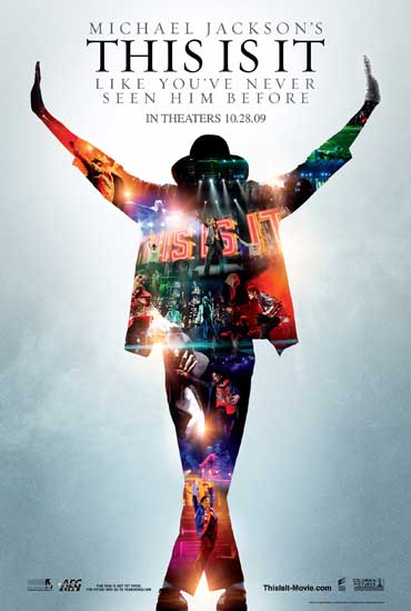 A poster of the movie 'Michael Jackson's This Is It' 
