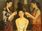 Realist oil paintings auctioned off