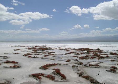 Caka ('the sea of salt' in Mongolian) Salt Lake covers an area of 105 square kilometers in Qinghai Province, and is a typical chloride salt lake. (Photo:Global Times) 