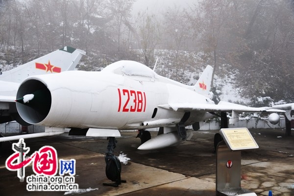 The Chinese J-7 fighter was modelled on the Soviet MiG-21.[Maverick Chen / China.org.cn]