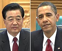 Hu Jintao holds talks with Barack Obama