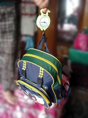 The school bag of an ordinary student weighs 5.8 kilograms.