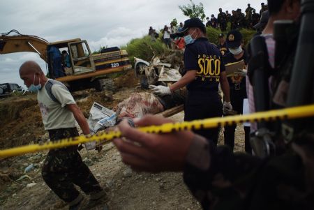  ... town of southern Philippines, Nov. 25, 2009.[Jes Aznar/Xinhua