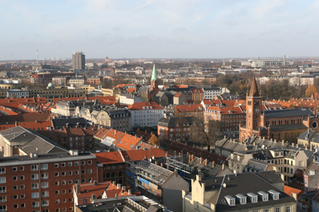 Photo taken on Nov. 22, 2009 shows a bird&apos;s eye view of Copenhagen, capital of Denmark. The United Nations climate summit is scheduled from Dec. 7 to Dec. 18 in Copenhagen. (Xinhua/Zhao Changchun)