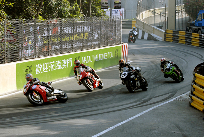 Competitors in the Macau Grand Prix.