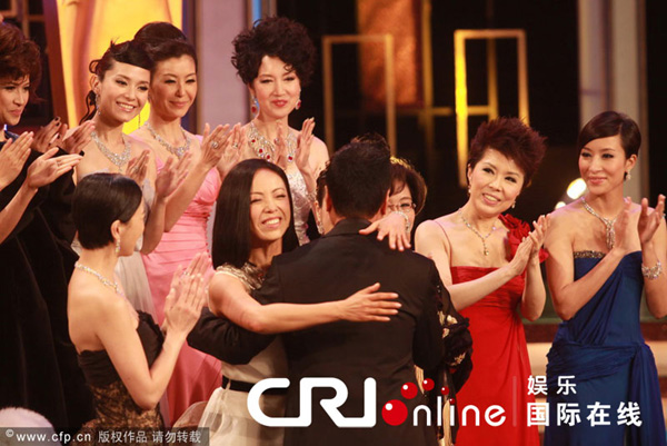  The TVB Anniversary Awards 2009 was held on Friday evening in Hong Kong, where veteran actor Wayne Lai and actress Sheren Tang were crowned TVB&apos;s king and queen. [CRI]