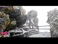 The frost, also known as 'Wusong', or rime, usually appears during winter in the areas surrounding the Songhua River. This unusual phenomenon is the result of interaction between the cold air and warm vapor from the nearby river. Beautiful rime in Jilin is regarded as one of China's four natural wonders along with the landscape of mountains and waters in Guilin, Guangxi Zhuang Autonomous Region, the Stone Forest in Yunnan province, and the Three Gorges along the Yangtze River. [Photo by Zhang Yue]