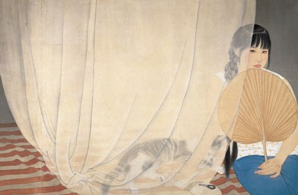 One of the paintings by He Jiaying
