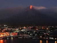Mayon Volcano showing signs of eruption