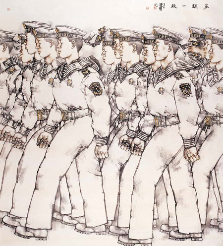 'Army Painter' marshals forces of modern calligraphy