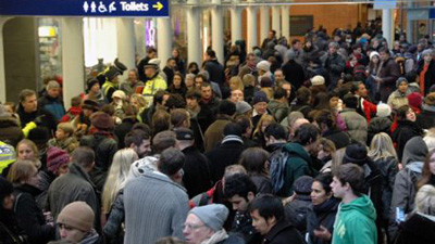 Cold snap traps four trains in Channel Tunnel