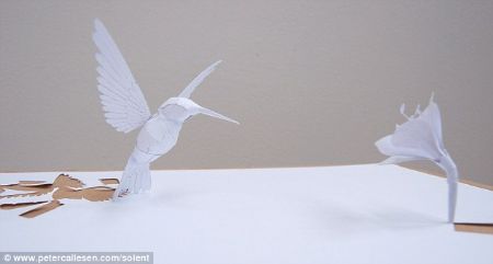 The artwork of paper sculpture artist Peter Callesen