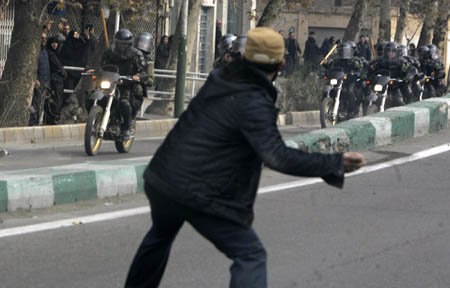 Five killed, over 300 arrested in Tehran clashes