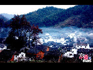 Wuyuan, known as the 'most beautiful countryside in China,' is home to at least 50 old villages.[China.org.cn]