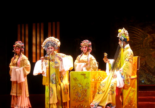 A file photo of Chinese Qunqu Opera performed by the troupe from the eastern Chinese city of Suzhou