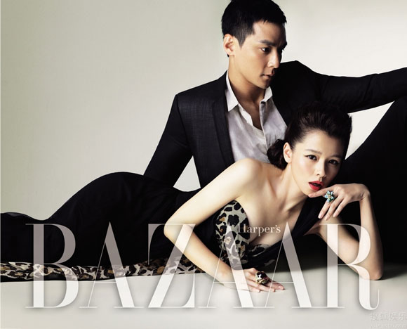 Actors Daniel Wu and Vivian Hsu cover Harper&apos;s Bazaar China February 2010 Issue. They play a couple in the upcoming all-star romantic comedy &apos;Hot Summer Days.&apos; [sohu.com]